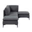 Canapé modulaire rembourré avec pieds en métal-955132355