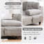Canapé modulaire en U en chenille de 103,5 po avec double méridienne, poches de rangement et coussins d'accoudoirs pour le salon-684042539