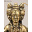 Petite statue en laiton de seigneur Dattatreya avec vache