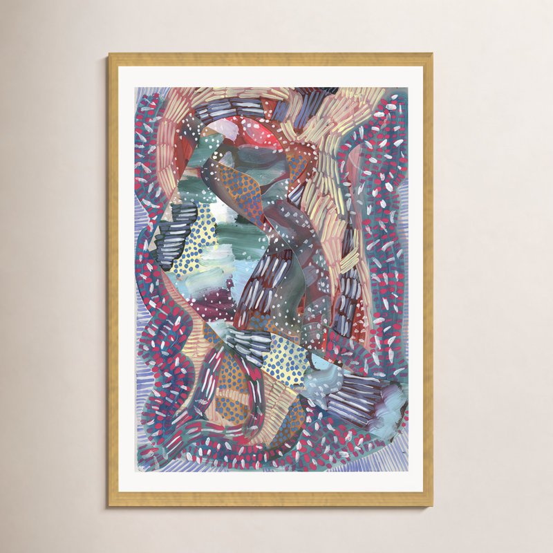 Baby Your Electric by K'era Morgan, No Mat, Gold Canvas Floater Framed, 48" H x 36" W