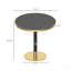 Table bistro ronde de 31,5 pouces avec plateau en faux marbre et plateau en métal robuste, facile à assembler, diamètre de la structure en métal robuste-1898857814-1898857804