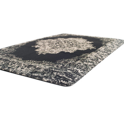 Distressed Medallion Cushioned Anti Fatigue Standing Kitchen Mat