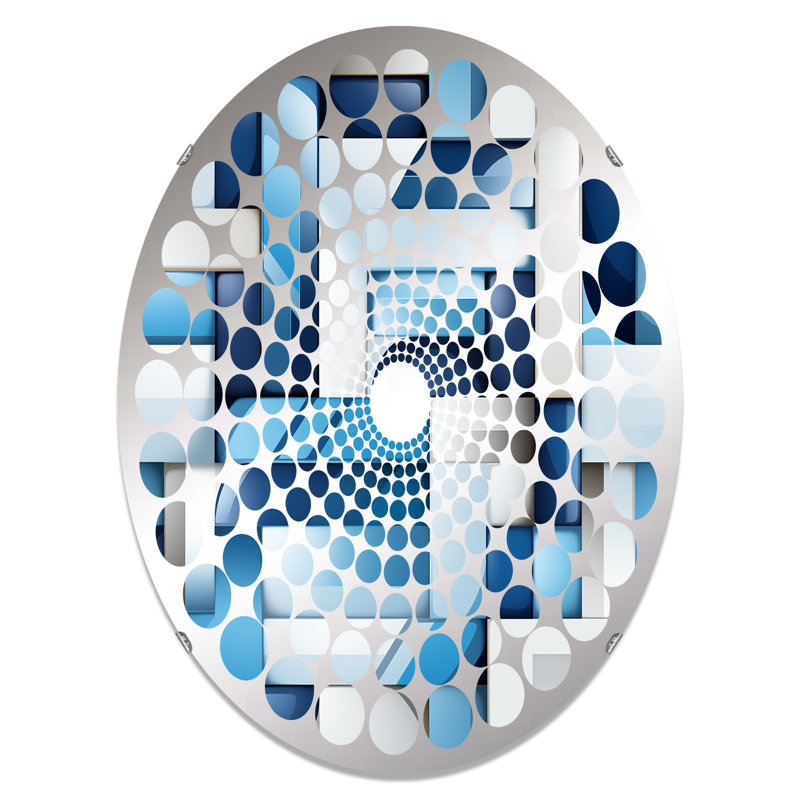 Miroir mural oval, L 24 po x H 36 po
