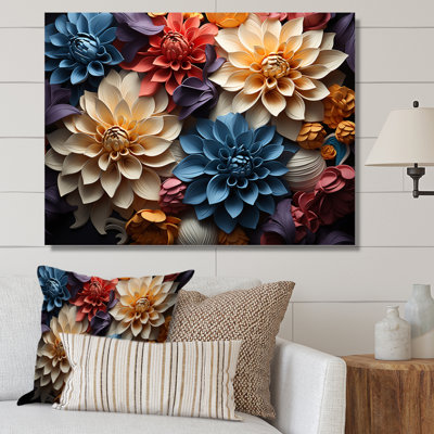 " Dahlia Field Vibrant Composition II "
