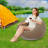 Set Of 4 Inflatable Chairs Outdoor Inflatable Camping Sofa With Backrest, Portable Lounger For Patio, Beach, Festival-1991394399