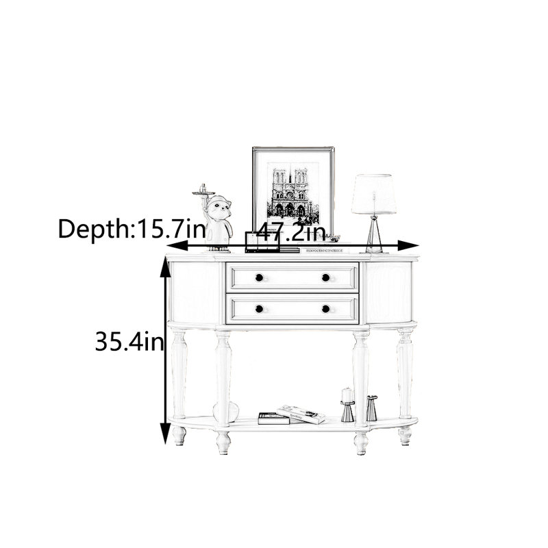 Console de style crème