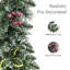 Guirlande lumineuse de Noël Silverton Pine enneigée de 6 mètres (20 pieds) avec lumières DEL blanc chaud
