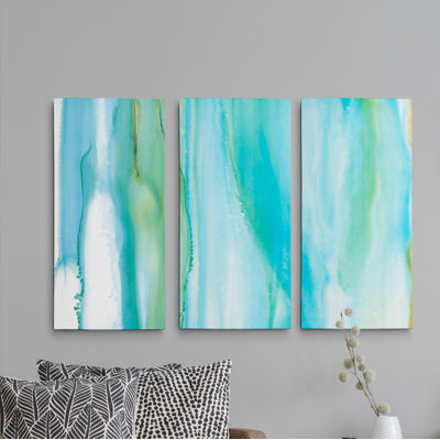 « côtier abstract i », reproduction d’art à multiples images sur toile