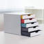 5 Drawer Unit Desktop Drawer Set with 5 Colour Coded Draws Box Files for Paper Storage