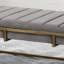 Repose-pieds avec banc et structure en métal Pierrick-684455372