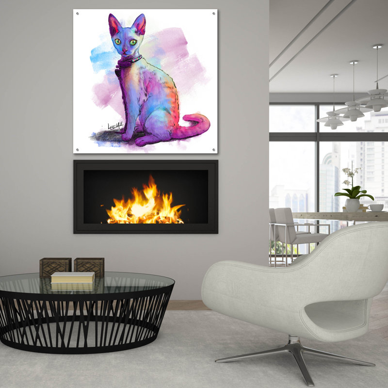 "Devon Rex Chanel" par Dawg Painter, H 36 po x l 36 po