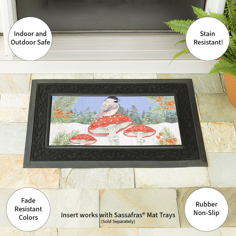 Tapis d'interrupteur Chickadee and Winter Sassafras