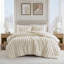 Ensembles de literie luxueux en fausse fourrure Ul ultrasoft, 3 pièces grand / double, confort ivoire confortable