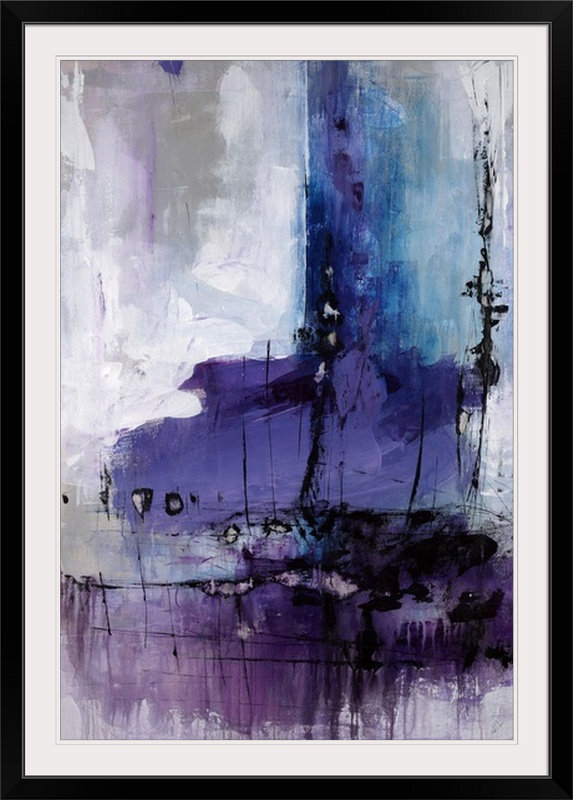 'donde En Peignant Imprimer Joshua Schicker, Noir encadré, 44" H x 32" lx 1" p