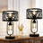 2- Light 19" Industrial Metal Table Lamp