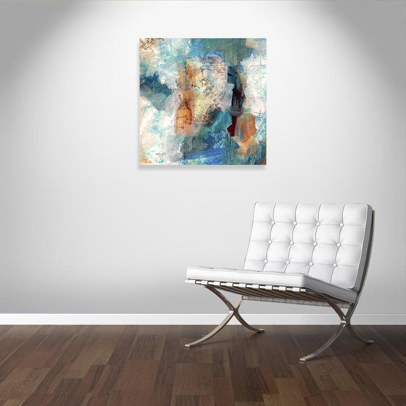 Painterly Elements I - Peinture, Toile tendue, H 36 po x l 36 po x P 1,375 po