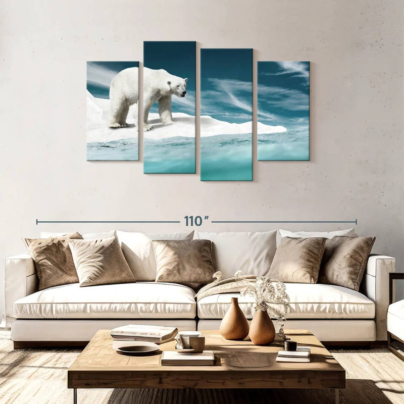 Brampt Ice Bear, 48" H x 75" W