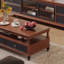 Medieval style solid wood coffee table-104978757