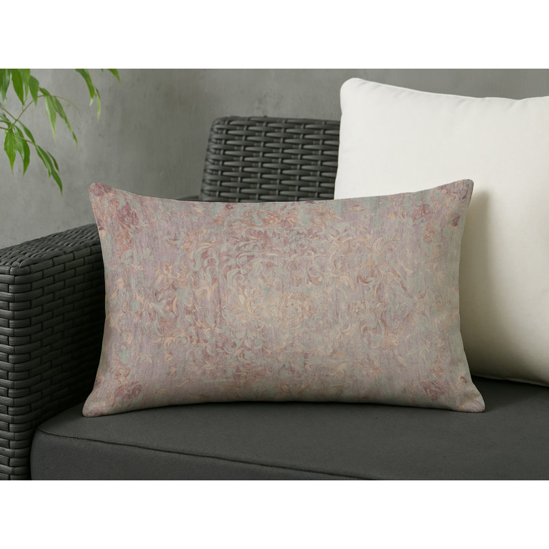 Coussin décoratif intérieur et extérieur Modern, Gris abstrait 23, Rectangle H 20 po x l 14 po