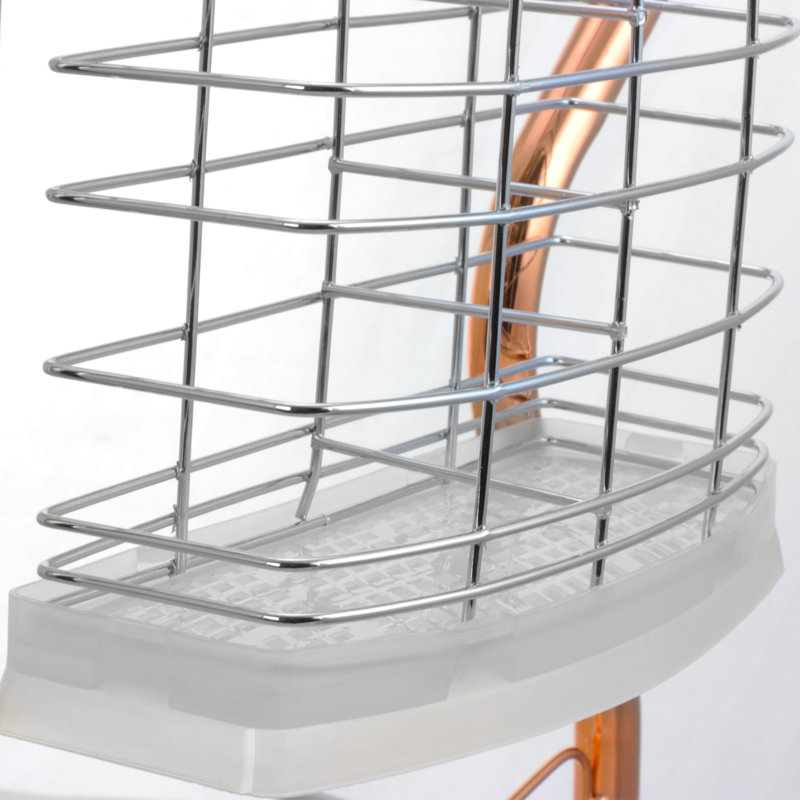 Égouttoir à vaisselle en acier inoxydable à 2 niveaux, 11" H x 22" lx 10" p