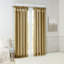 Bronze Twist Tab Faux Silk Window Curtain Panel