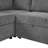 109" U-Shaped Sectional Sofa Pull-Out Sofa Bed With Two USB Ports-1582802005