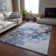 Premium Machine Washable Cerrito AMF520 Blue Rug