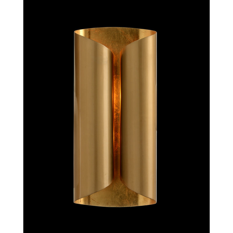 Plafonnier encastré doré 2 lumières