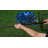 Satoru 18" dia. x 70" H Solar Metallic Kinetic Windmill Spinner, Blue