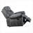 Recliners, Two-Tone Charcoal Gray Velvet Glider Recliner | Charcoal Gray | Velvet-841590772