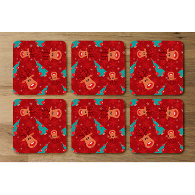 Square 6 Piece Coaster Set
