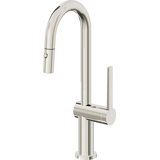 Pull-Down Prep/Bar Faucet With Button Sprayer