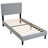 Solid Wood Upholstered Platform Bed Frame With Headboard, No Box Spring Needed And Easy Assembly-1282708908-1282708909
