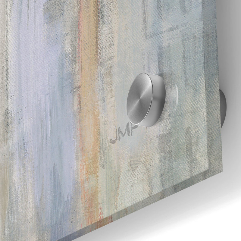 Art mural en verre 24 pi x 24 po Latitude Spring New York Neutral C par Julia Purinton, H 36 po x l 36 po x P 0,2 po