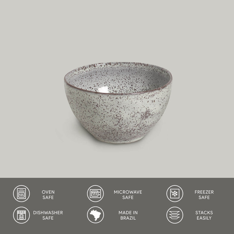 Bol à soupe Pistache en grès de céramique 18,9 oz - Va au micro-ondes, au four et au lave-vaisselle, par Porto Brasil