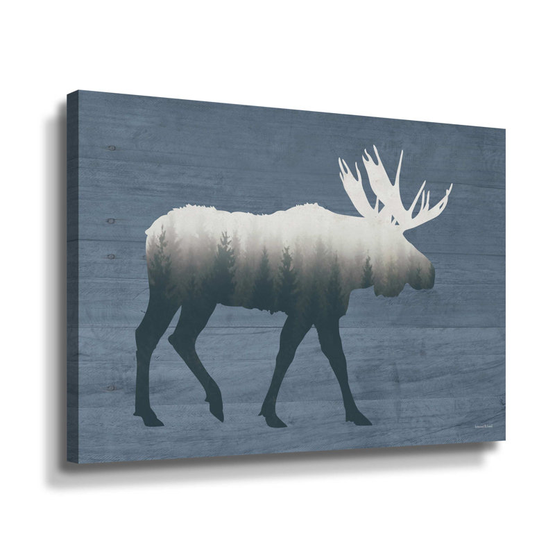 «Born in the Wild Moose», reproduction, Toile tendue, H 36 po x l 48 po x P 2 po