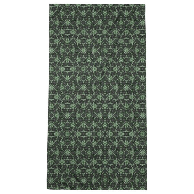 Katelyn Elizabeth Cotton Blend Beach Towel, Green