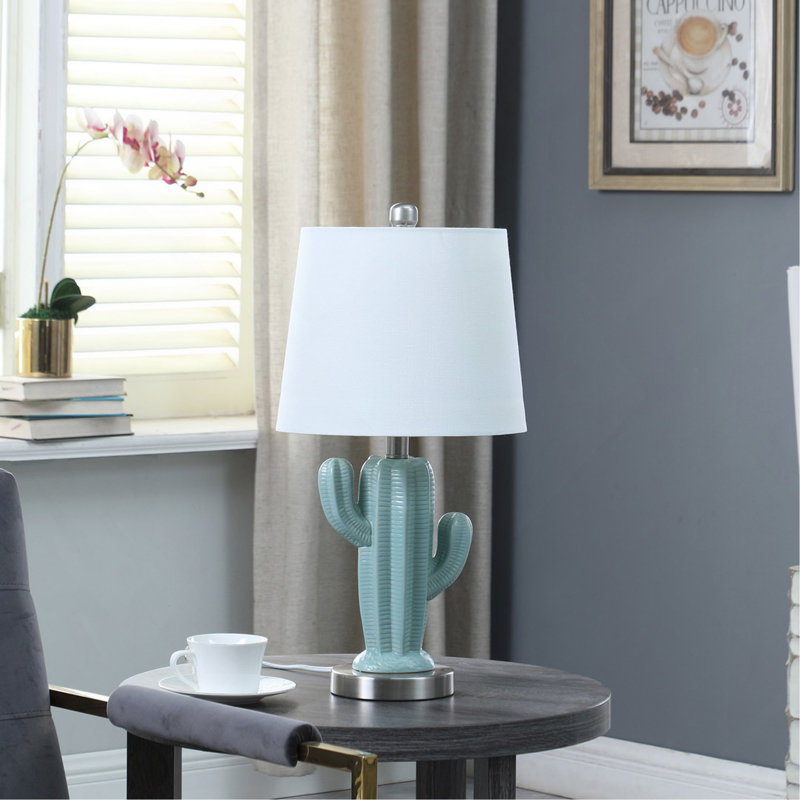 Lampe de table 22 po In Southwest Teal