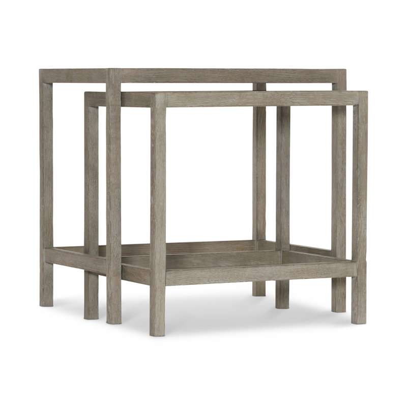 Albion Solid Wood Nesting End Table