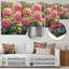 Hortensias dans un jardin ensoleillé III - impression d'hortensias sur métal-602723575