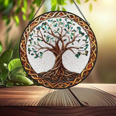 Vitrail pour fenêtre Celtic Tree Of Life