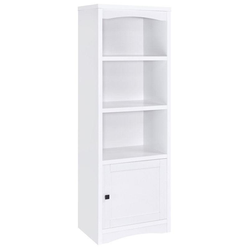 Stott White 3-Shelf Engineered Wood Media Tower, White
