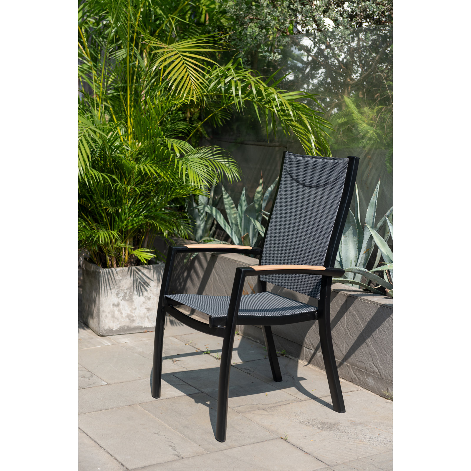 Briceton Premium All-Weather Wicker Outdoor Stacking Dining Armchair