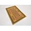 Tapis de zone en laine jaune/brun 3 pi x 4 pi 10 po one-of-kind à la main noué la Doorfield