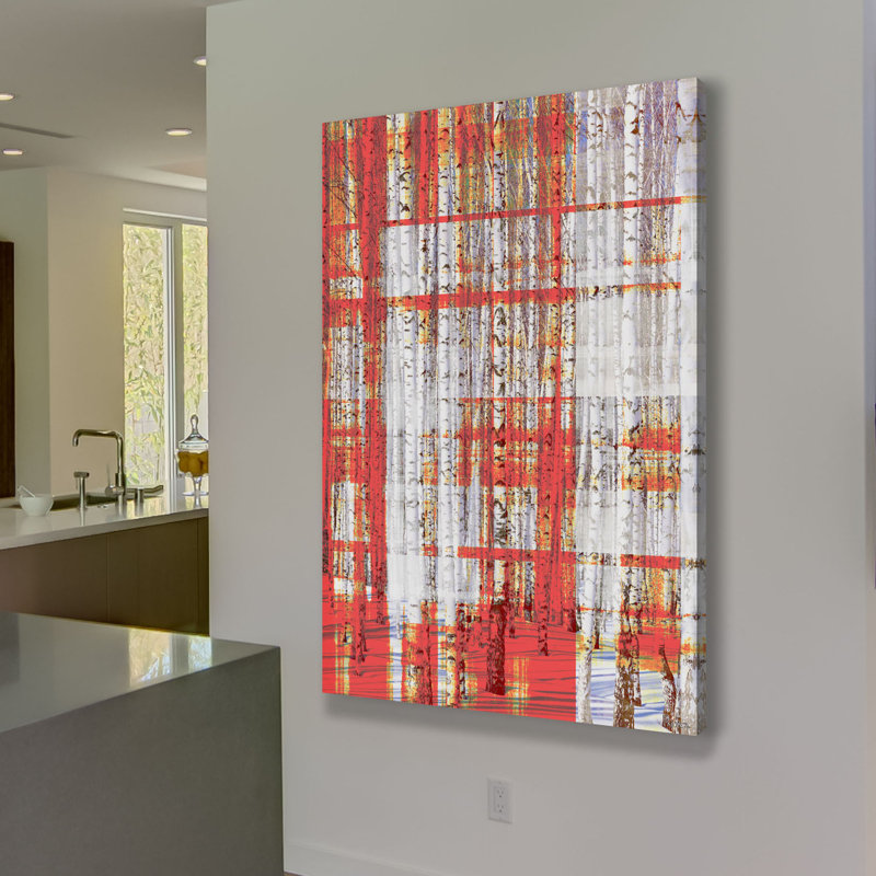 « aspen trees » par parvez taj,, reproduction d’art sur toile tendue, H 60 po x l 40 po