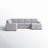Ketterman Upholstered U-Shaped Sectional Left Hand Facing-2101365956