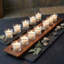 Ensemble de 48 bougies remplies de verre transparent HOSLEY Oyster