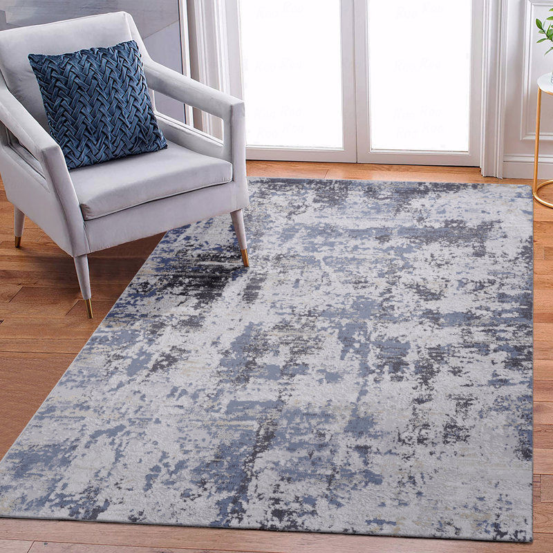 Tapis abstrait 5 pi x 7 pi, Rectangle 5 pi 3 po x 7 pi 6 po