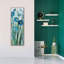 «Tall Blue Flowers 1» par Silvia Vassileva, art mural sur toile-1641058380