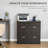 Vinsetto 2-Drawer File Cabinet With Lock And Keys, Vertical Storage Filing Cabinet With Hanging Bar For Letter Size, Home Office-899271065